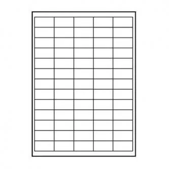 Logo etikety 38mm x 21.2mm, A4, matné, biele, 65 etikiet, 140g/m2, balené po 10 ks, pre inkoustové a laserové tlačiarne