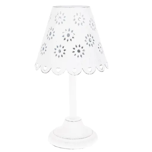 Kovový svietnik se stínidlem Paloma, 12 x 24  x 12 cm