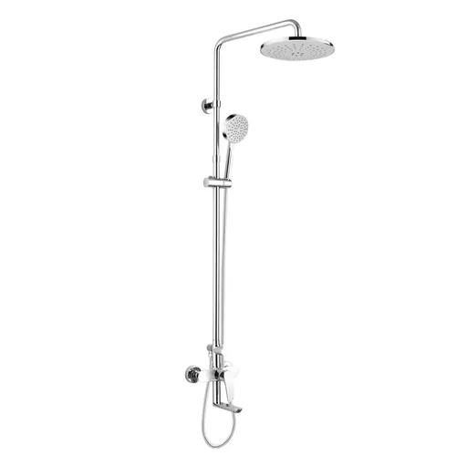 Mereo Eve vaňová batéria s hlavovou guľatou sprchou, sivá CBE60101SAE