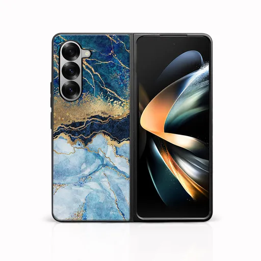 MY ART Ochranný kryt pre Samsung Galaxy Z Fold6 5G BLUE MARBLE (141)