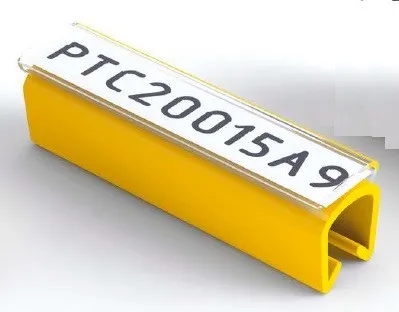 Partex PTC10015A4, žltý, 200ks, (2,4-3,0mm), PTC nacvakávací pouzdro na štítky