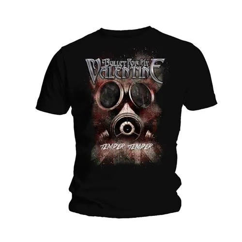 Bullet for My Valentine tričko Temper Temper Gas Mask Čierna S