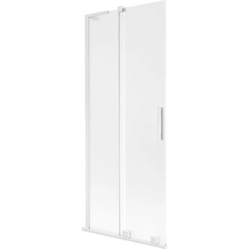 MEXEN/S - Velar L dvojkrídlová posuvná vaňová zástena 80 x 150, dekor, biela 896-080-003-31-20