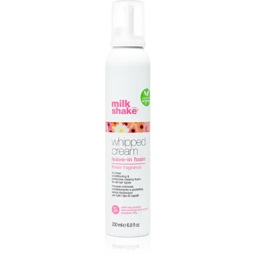 milk_shake® Leave-in Treatments Whipped Cream bezoplachová hydratačná starostlivosť pre farbené vlasy Flower Fragrance 200 ml