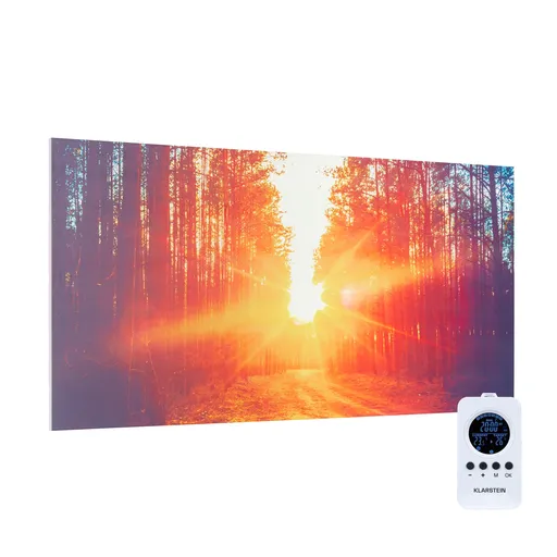 Klarstein Wonderwall Air Art Infinite, infračervený ohrievač, 120 x 60 cm, 720 W, na stenu, obraz, diaľkový ovládač