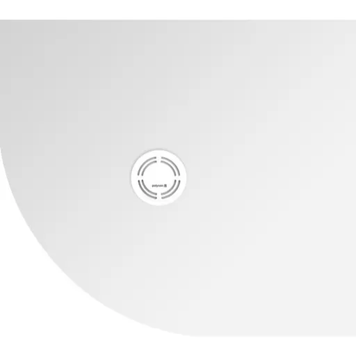 Polysan Flexia sprchová vanička štvrťkruhová 90x80 cm liaty mramor 91231