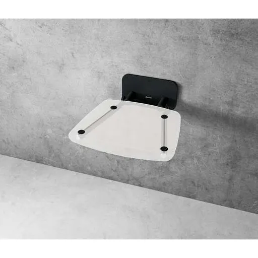 Ravak OVO B sprchové sedátko sklopné š. 36 cm číra / čierna B8F0000059