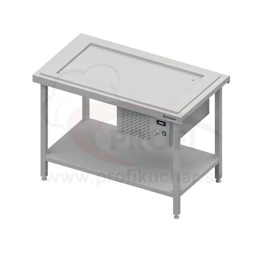 Výdajný stôl s chladenou platňou na 2x GN1/1