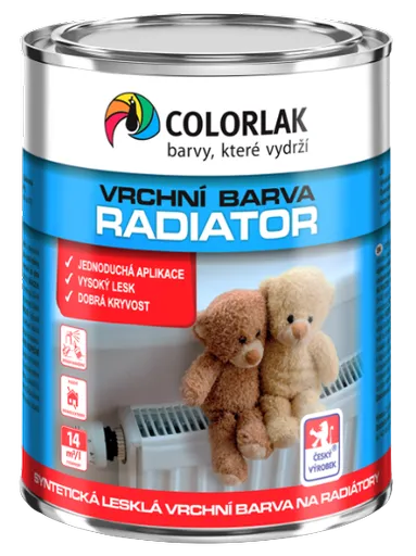 COLORLAK RADIÁTOR S2117 - Syntetická farba na radiátory biela 0,6 L