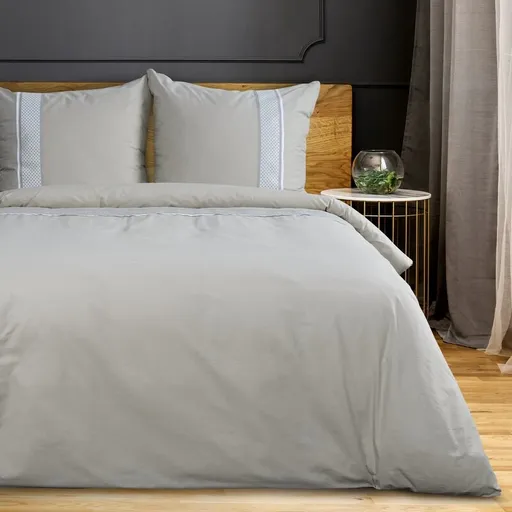 ArtFir Obliečky na dvojlôžko REINA 39 | sivá/biela 220 x 200 cm