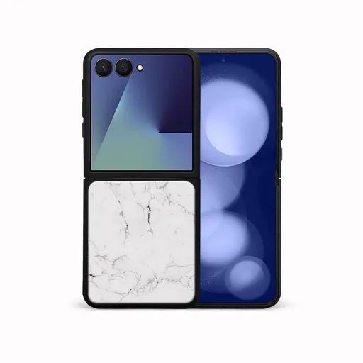 MY ART Ochranný kryt pre Samsung Galaxy Z Flip7 5G WHITE MARBLE (144)