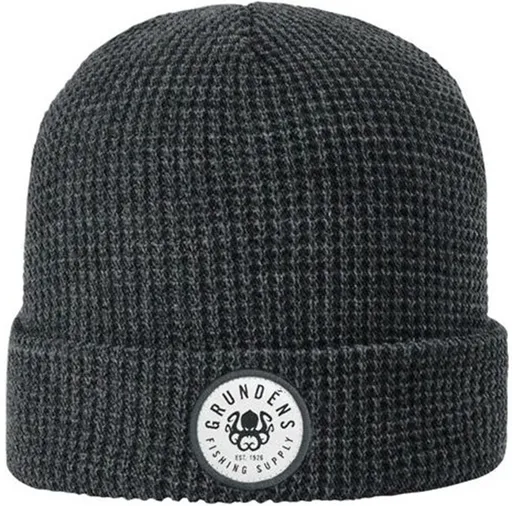 Grundéns čiapka kracken waffle beanie - heather charcoal