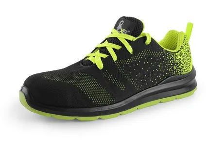 Obuv poltopánka CXS TEXLINE RAB S1, s oceľ.šp., čierno-zelená, veľ. 35