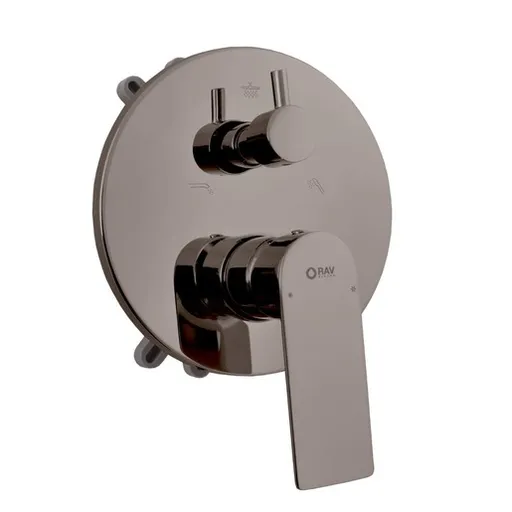 RAV SLEZÁK Nil vaňová batéria vrátane podomietkového telesa kartáčovaná metal grey NL185BOXMGK