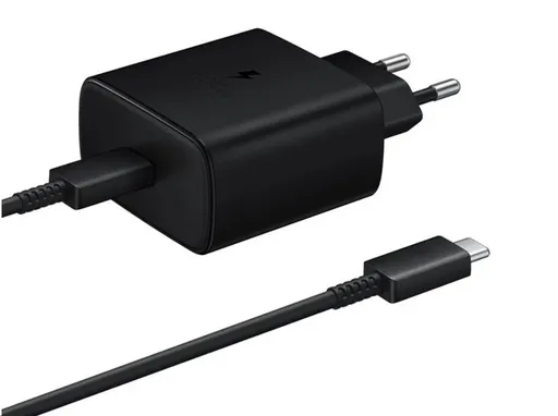 Samsung cestovná nabíjačka EP-TA845XBE, Quickcharge 45W, USB-C, čierna