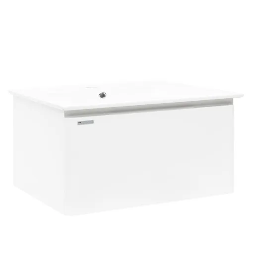 Kúpeľňová skrinka s umývadlom Naturel Ancona 100x45x46 cm biela ANCONA2100DVB