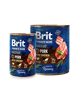 Brit Premium Dog by Nature  konz Pork & Trachea 800g