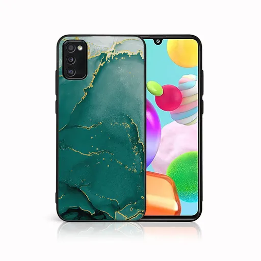 MY ART Ochranný obal pre Samsung Galaxy A41 GREEN MARBLE (145)