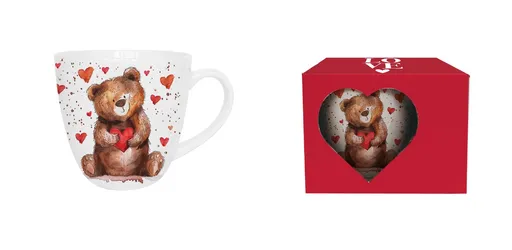 DUO - Hrnček 460ml TEDDY BEAR HEART