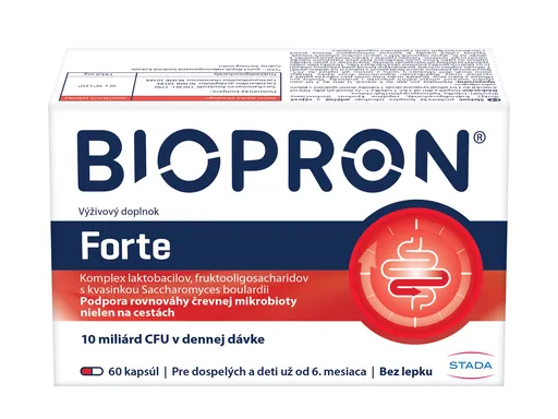 BIOPRON Forte na normálnu rovnováhu črevnej flóry 60cps