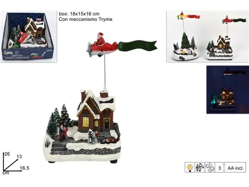 MAKRO - Domček vianočny LED