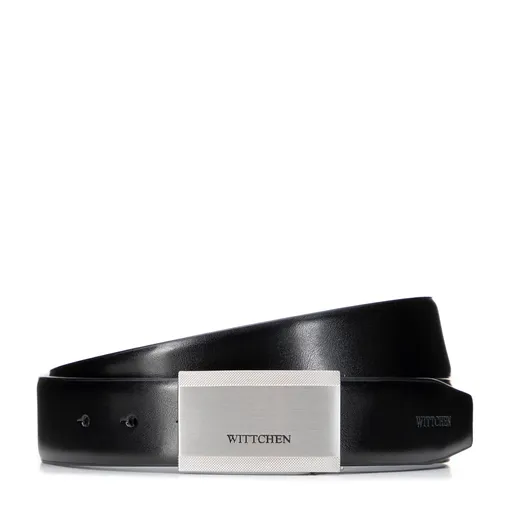 Moderná elegancia – pánsky kožený opasok s plnou prackou a logom 101-8M-214-1S