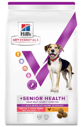 HILLS VE Canine Multi benefit Senior health Medium/ Maxi Chicken granule pre mačky 2 kg