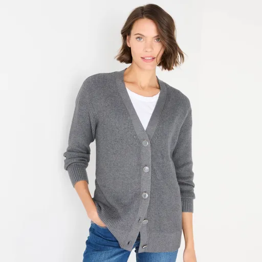 Dlhý sveter na zapínanie