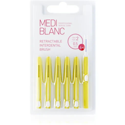 MEDIBLANC Interdental TB Pull Out System 0.5mm vysúvacia medzizubná kefka 6 ks