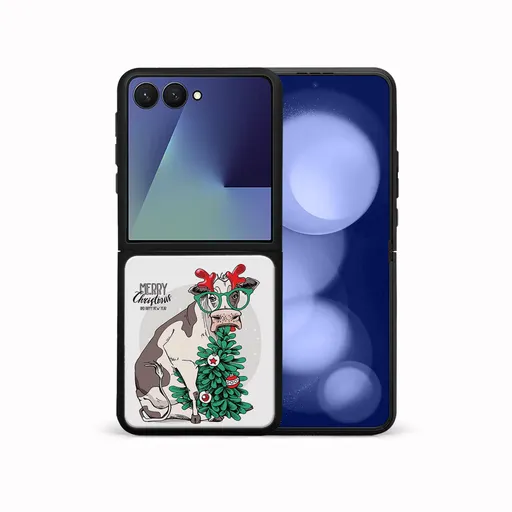 MY ART Kryt s vianočným dizajnom Samsung Galaxy Z Flip7 5G MERRY CHRISTMAS (074)