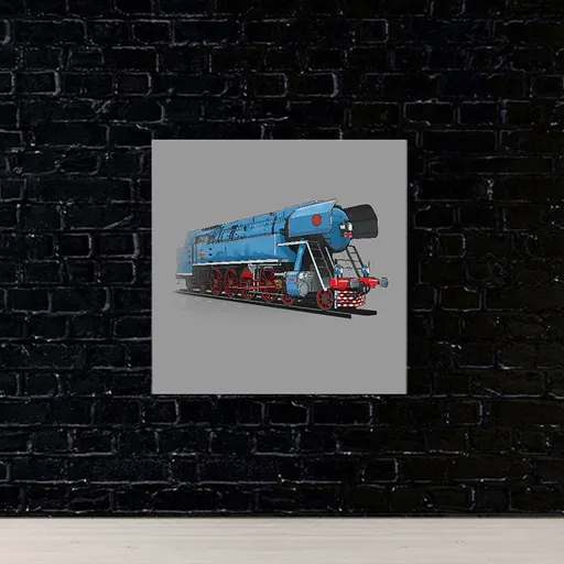 Obraz Parný rušeň Papgáj (Rozmer obrazu: 70x70)