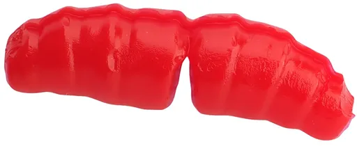 Berkley gumová nástraha powerbait action waxies sinking 2 cm 14 ks - red