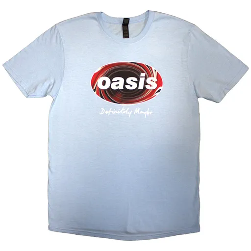 Oasis tričko Definitely Maybe Union Jack Oval Modrá S