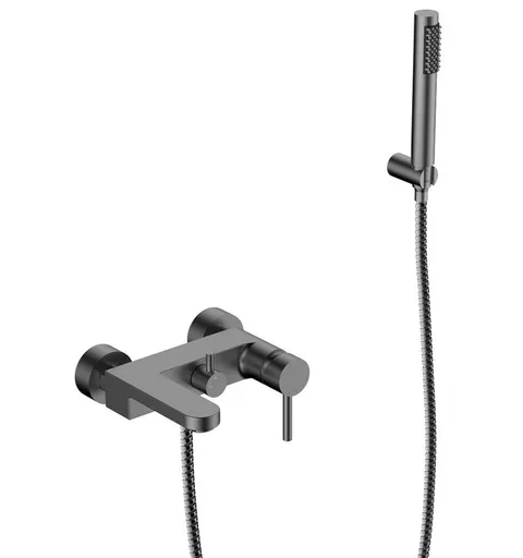 BESCO - Nástenná vaňová batéria DECCO grafitová s príslušenstvom BABWDSGR