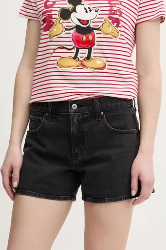 Rifľové krátke nohavice Abercrombie & Fitch