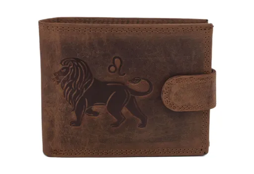 Pánska peňaženka MERCUCIO svetlohnedá embos lev 2911927