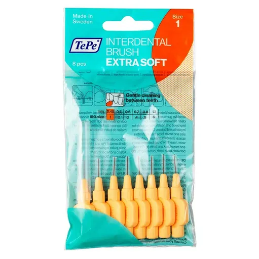 TEPE medzizubné kefky ExtraSoft 0.45mm 8 ks 122225