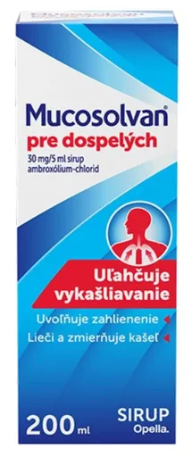 Mucosolvan pre dospelých sir. 1 x 200 ml/1200 mg