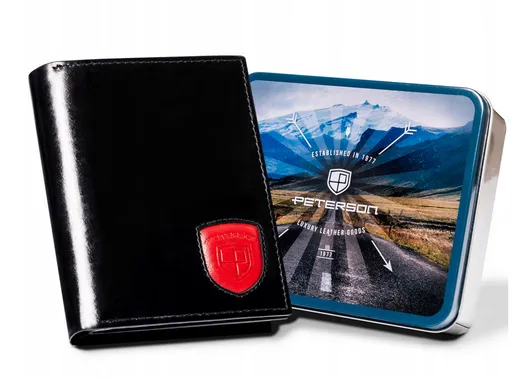 Veľká pánska kožená peňaženka bez vonkajšej spony - Peterson