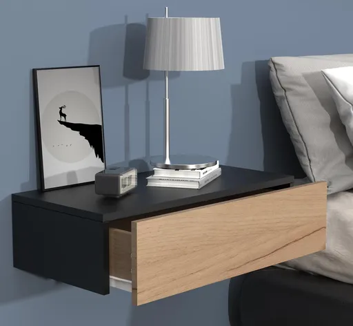 VCM Noční stolek Usal M 60, černá