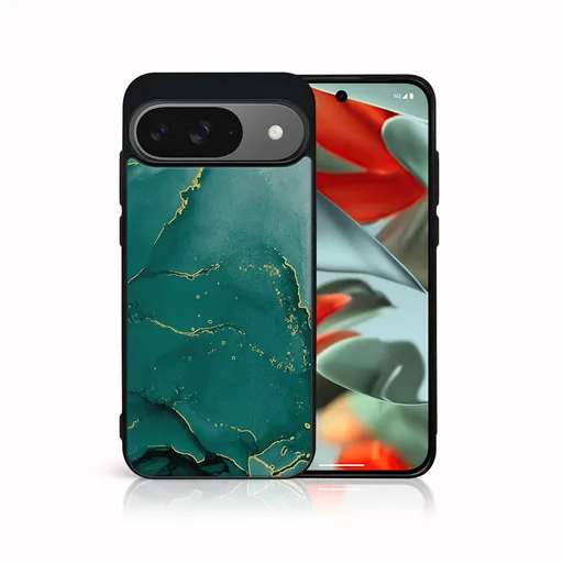 MY ART Ochranný kryt pre Google Pixel 9 GREEN MARBLE (145)