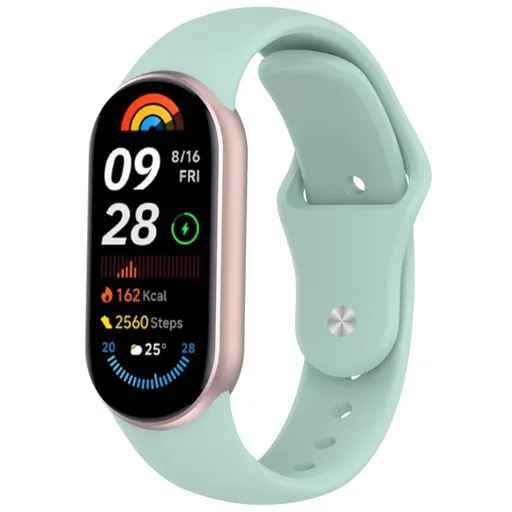 BUTTERFLY Vymeniteľný remienok pre Xiaomi Smart Band 10 / 9 / 8 svetlozelený