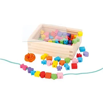 Drevené navliekacie koráliky v krabičke (4020972110602)