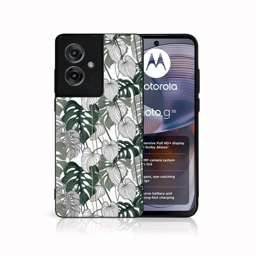 MY ART Ochranný kryt pre Motorola Moto G55 5G LEAF (175)