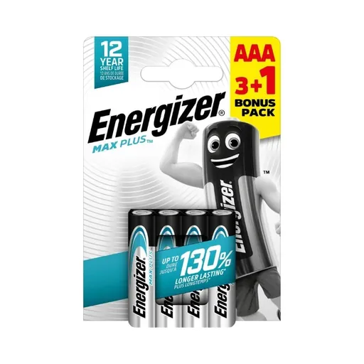 Energizer LR03/4 Max Plus AAA 3+1 zadarmo