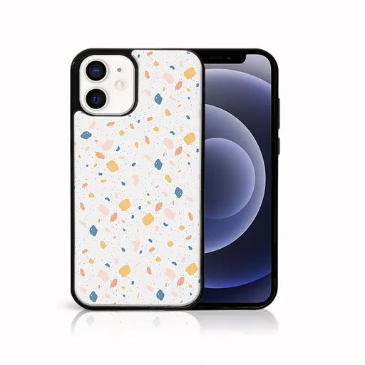 MY ART Ochranný obal pre Apple iPhone 12 mini ORANGE TERRAZZO (165)