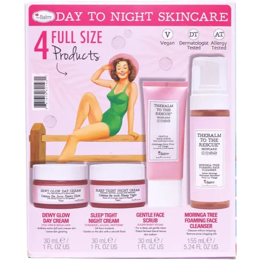 theBalm To The Rescue® Skincare Collection darčeková sada na deň aj noc