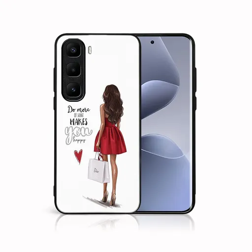 MY ART Ochranný kryt pre Infinix Hot 50 Pro+ RED DRESS (137)