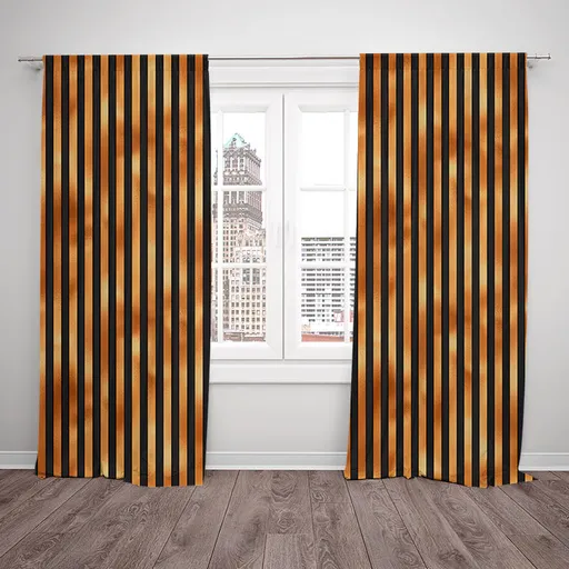 Závesy Halloween stripes (Rozmer: 140x250, Materiál závěs: Blackout)