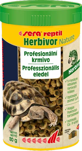 Sera Reptil Professional Herbivor Nature krmivo pre suchozemské korytnačky a leguány 250ml